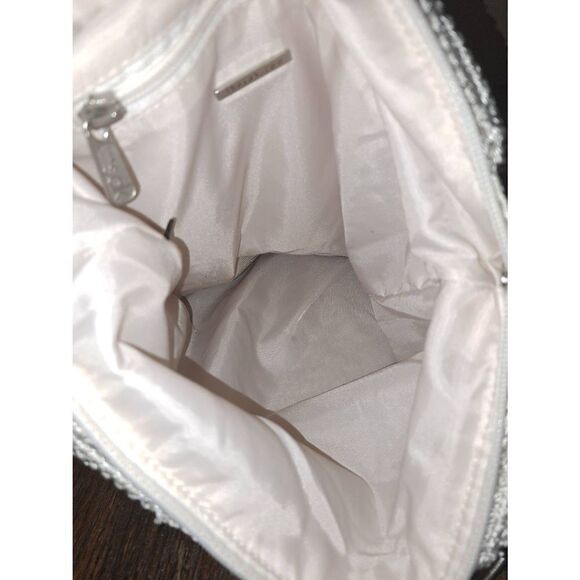 The Sak Cream Ivory Macreme Crochet Type Purse Hand Bag Shoulder Bag Pocket Book - Picture 8 of 9